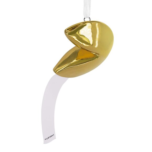 New! Ceramic Fortune Cookie Hallmark Signature Premium Ornament Little Moments - Picture 2 of 4